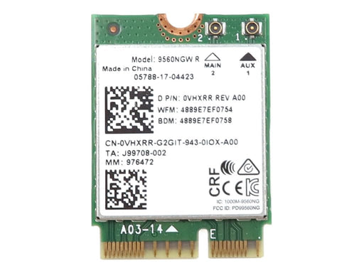 WiFi Card VHXRR 0VHXRR CN-0VHXRR Compatible Replacement Spare Part for Intel 9560NGW R Wireless-AC 9560 PCI-Express M.2 2230 802.11ac WLAN